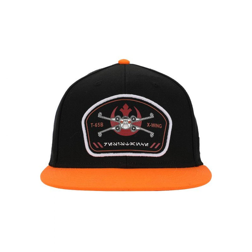 Star Wars X-Wing Patch Flat Bill Snapback Hat Image 2