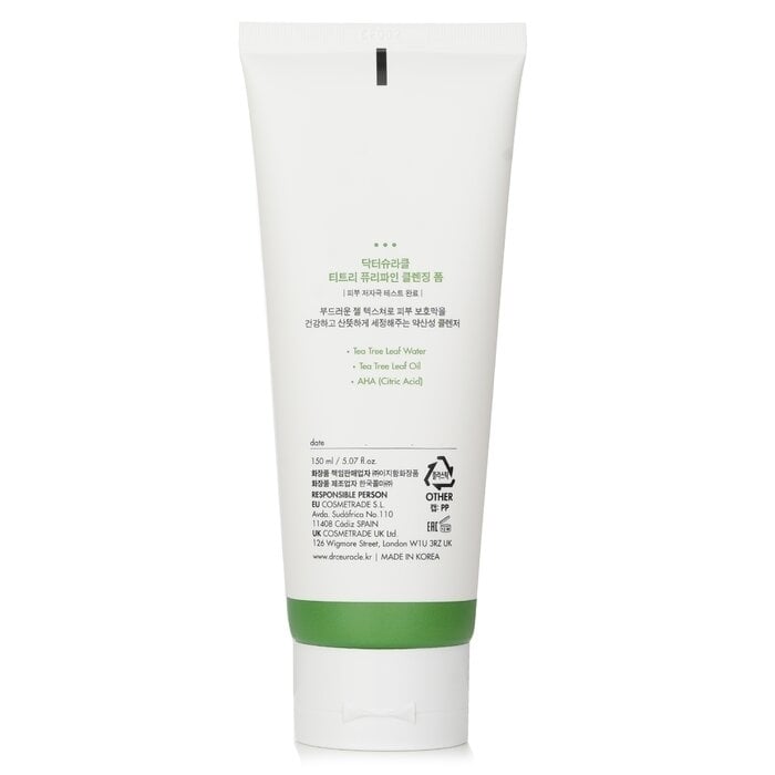 Dr.Ceuracle - Tea Tree Purifine 30 Cleansing Foam(150g/5.07oz) Image 2