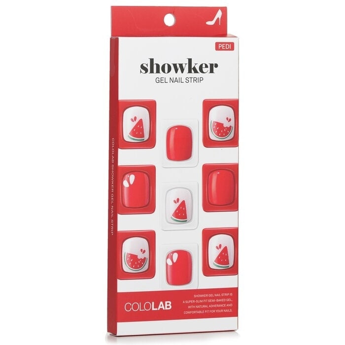 Cololab - Showker Gel Nail Strip  CPA505 Cool Watermelon(1pcs) Image 1