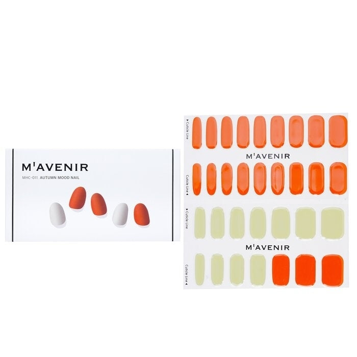 Mavenir - Nail Sticker (Orange) -  Autumn Mood Nail(32pcs) Image 1