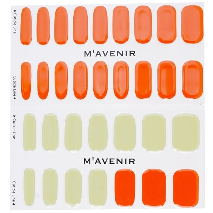 Mavenir - Nail Sticker (Orange) -  Autumn Mood Nail(32pcs) Image 2
