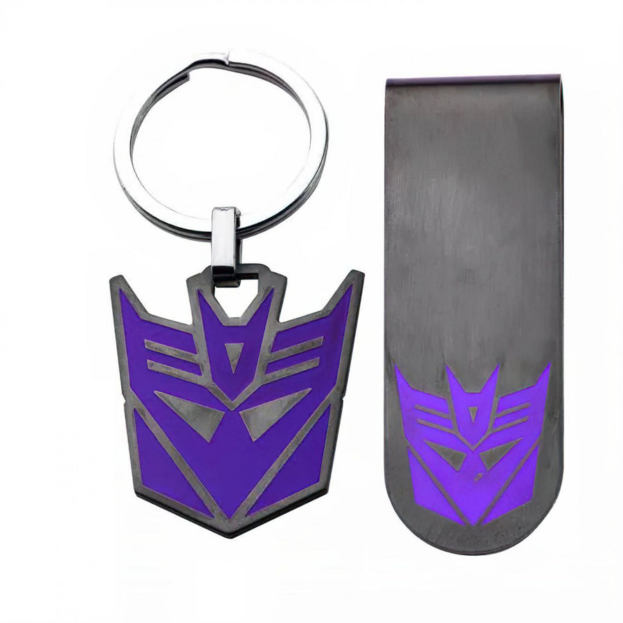 Transformers Decepticon Money Clip and Keychain Set Image 1