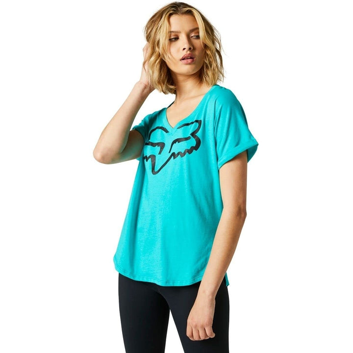 Fox Racing Womens Boundary Short Sleeve Top Teal Size [Insert Size Here] Image 4