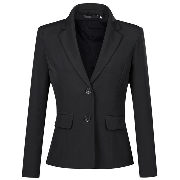 Womens Casual Long Sleeve Button Slim Work Office Blazer Jacket Image 1