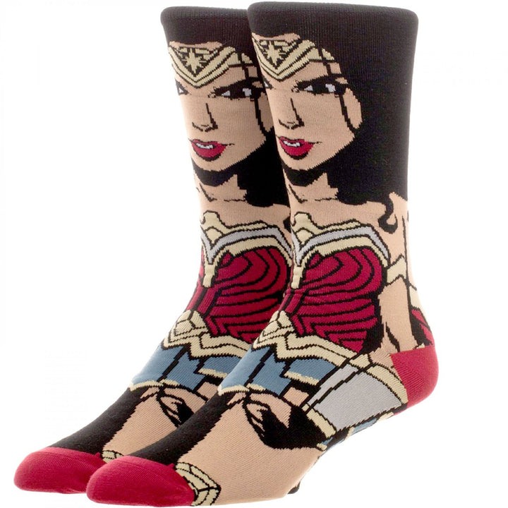 Wonder Woman Justice League 360 Character Socks Image 1