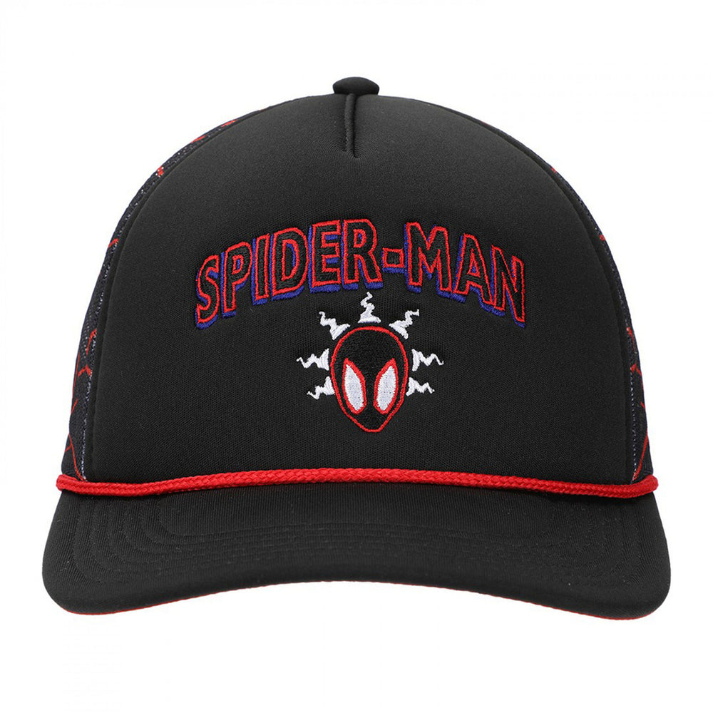 Spider-Man Miles Morales Spidey Sense Printed Mesh Trucker Hat Image 2