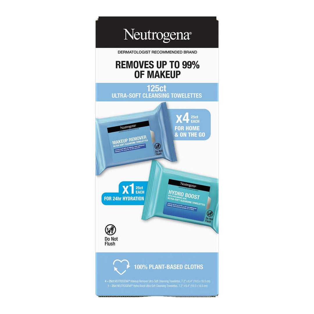 Neutrogena Makeup Remover Wipes 125 Count Image 1