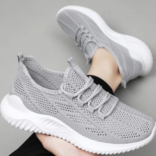 mesh shoes with breathable mesh surface for casual and lightweight sports shoes Image 1