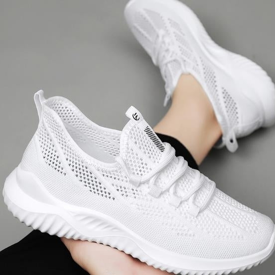 mesh shoes with breathable mesh surface for casual and lightweight sports shoes Image 2