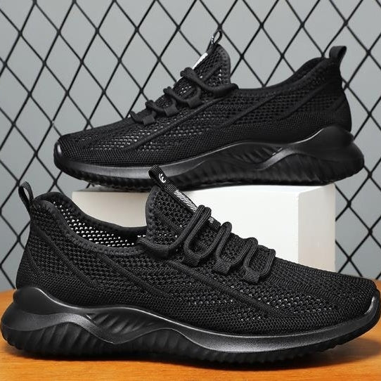 mesh shoes with breathable mesh surface for casual and lightweight sports shoes Image 3