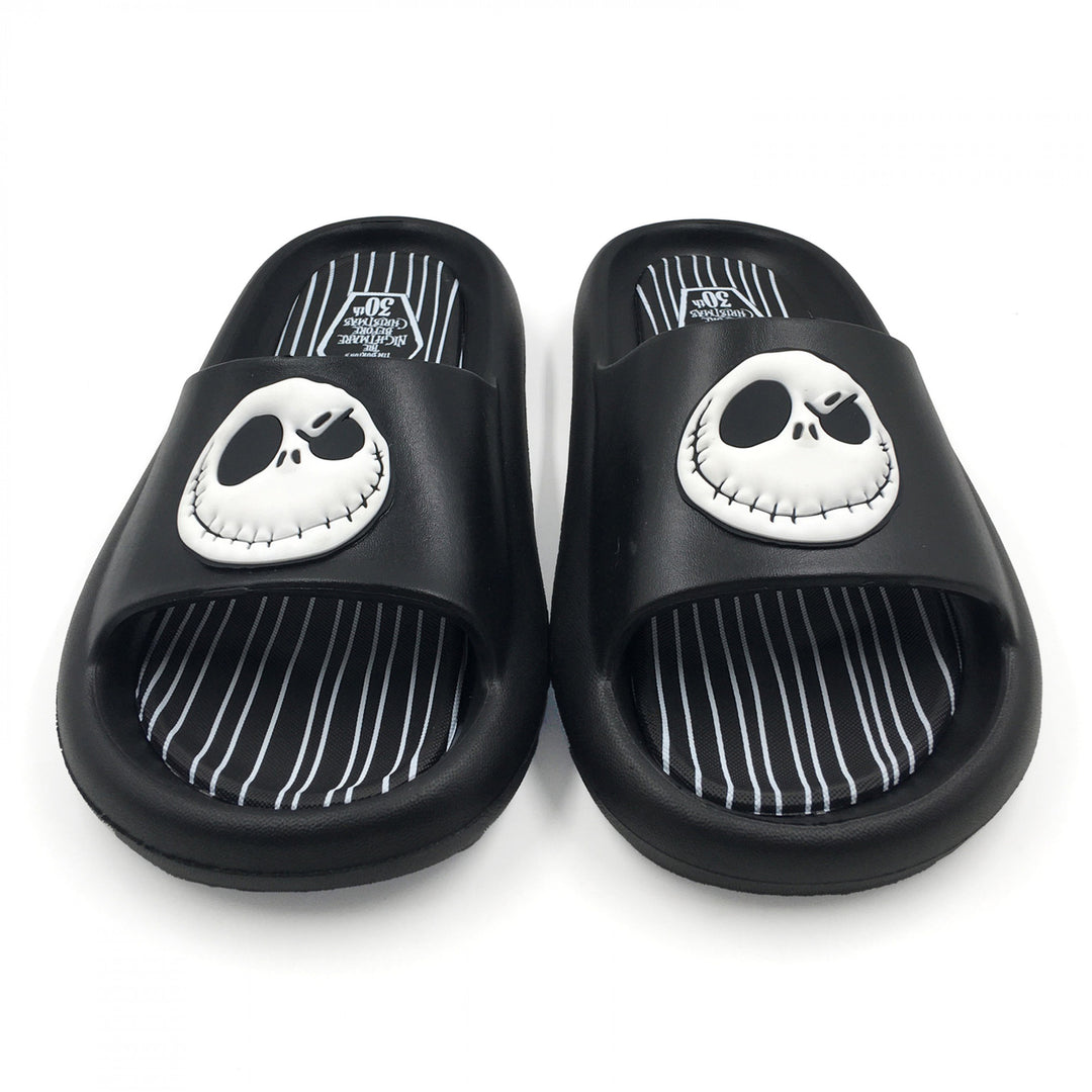 The Nightmare Before Christmas Jack Skellington Grin Flip Flop Slide Sandals Image 3