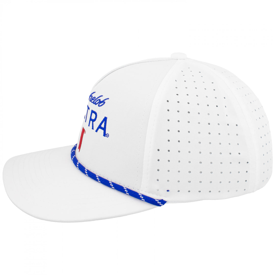 Michelob Ultra Logo White Colorway Rope Golf Club Hat Image 4