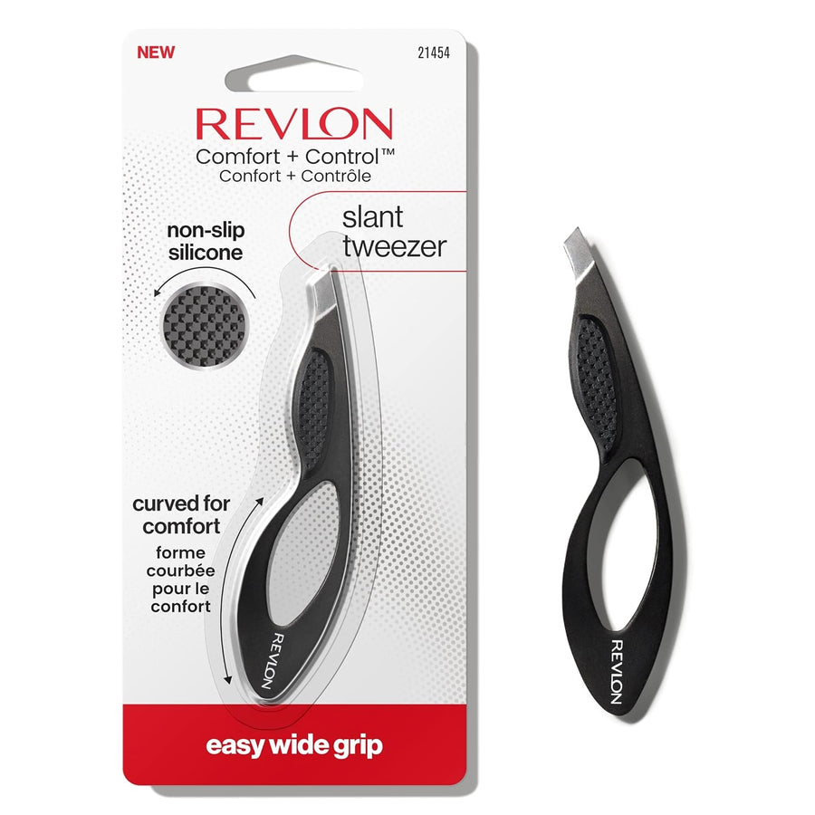 Revlon Comfort and Control Tweezer Easy to Use Eyebrow Tool with Wide Grip(2 pack) Image 1