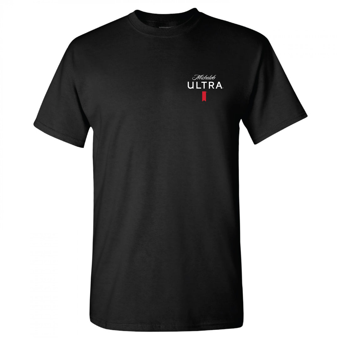 Michelob Ultra Golf Club Black Colorway Front/Back Print T-Shirt Image 3