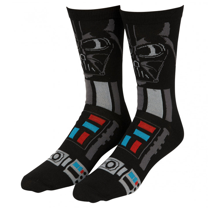 Star Wars Character Print 4-Pack Crew Socks in Gift Box Image 2