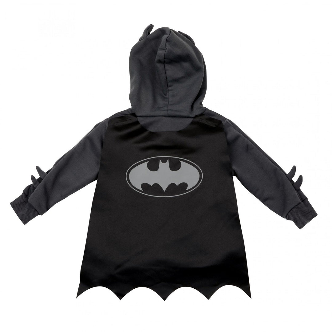 Batman Cosplay Toddler Hoodie with Cape Image 2