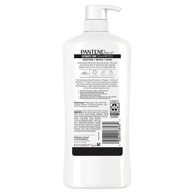 Pantene Pro-V Repair + Shine Shampoo for Damaged Hair/Split Ends (38.2 fl. oz .) Image 2