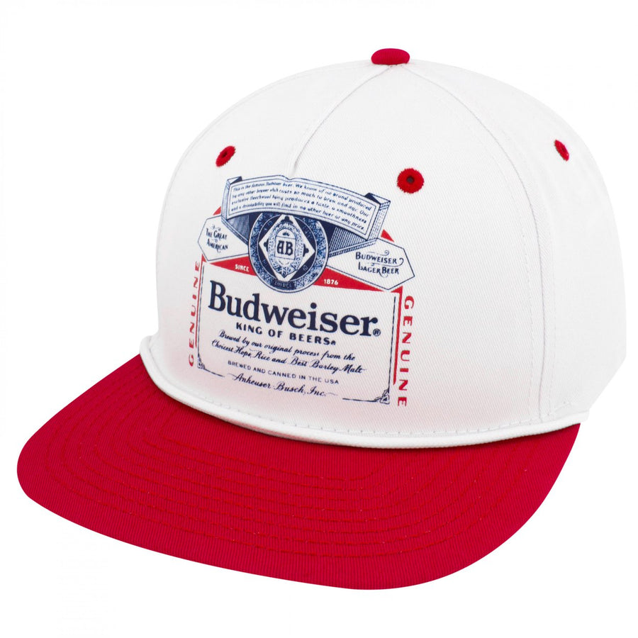 Budweiser Retro White Rope Golfer Hat Image 1