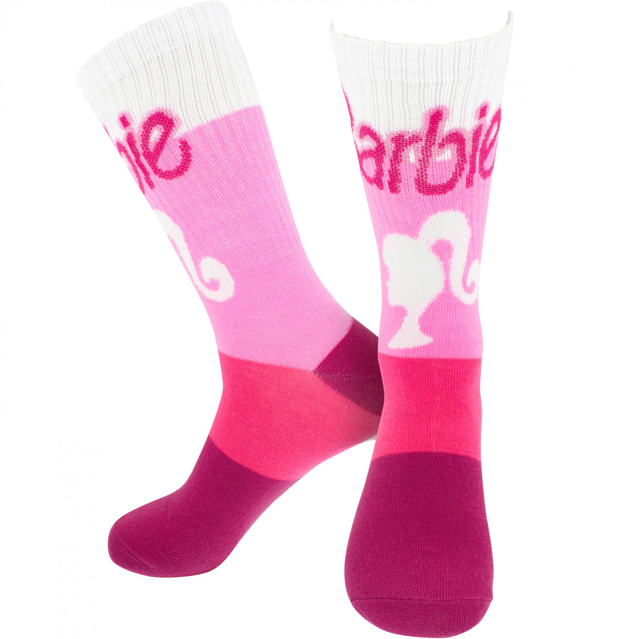 Barbie Silhouette Logo Crew Socks Image 1