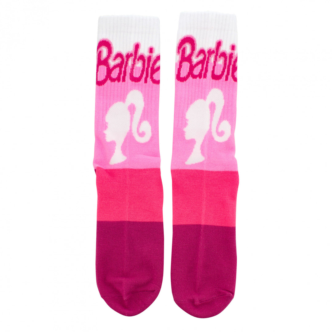 Barbie Silhouette Logo Crew Socks Image 4