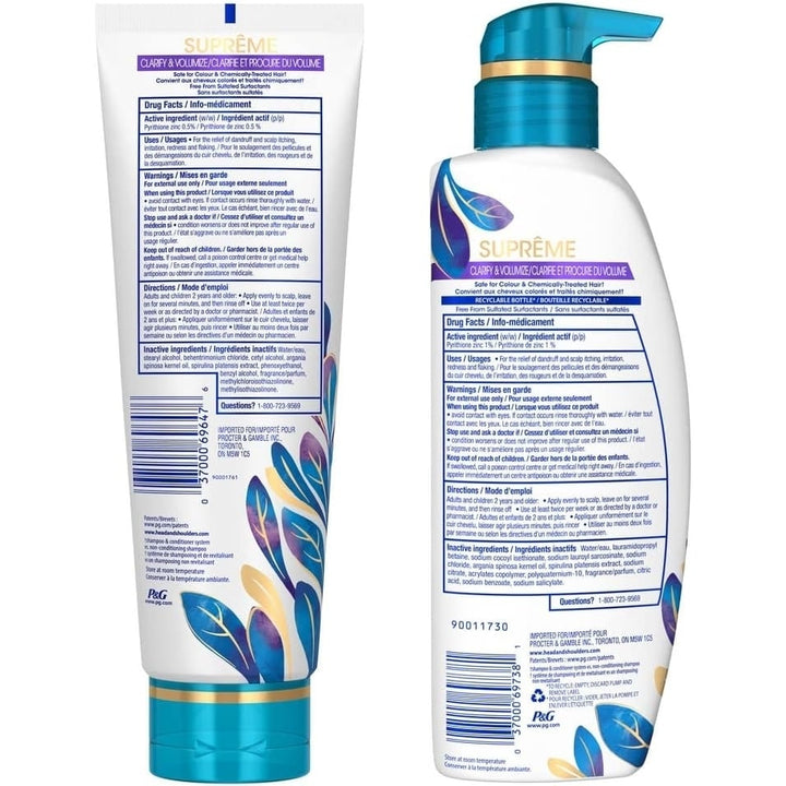 Head and Shoulders Supreme Clarify and Volumize Shampoo and Conditioner Dual Pack Shampoo and Conditioner Image 2