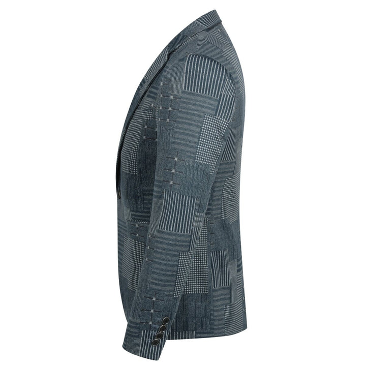 Boys One-Button Stylish Stitching Casual Suit Jacket Image 3