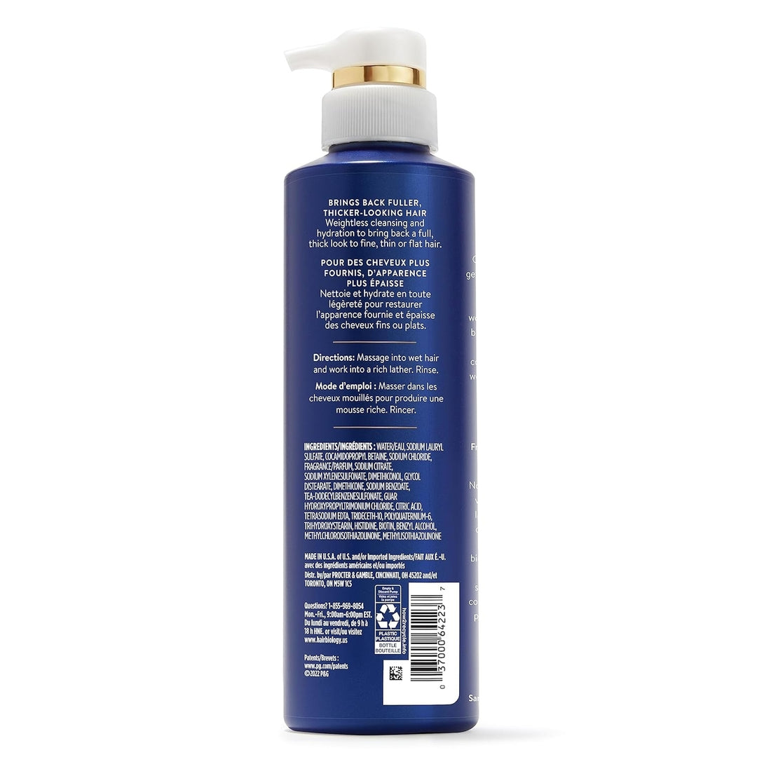 Hair Biology Volumizing Shampoo with Biotin Full and Vibrant for fine or thin hair 12.8 fl oz. Image 3