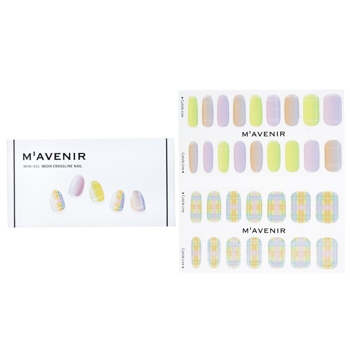 Mavenir - Nail Sticker (Patterned) -  Neon Crossline Nail(32pcs) Image 1