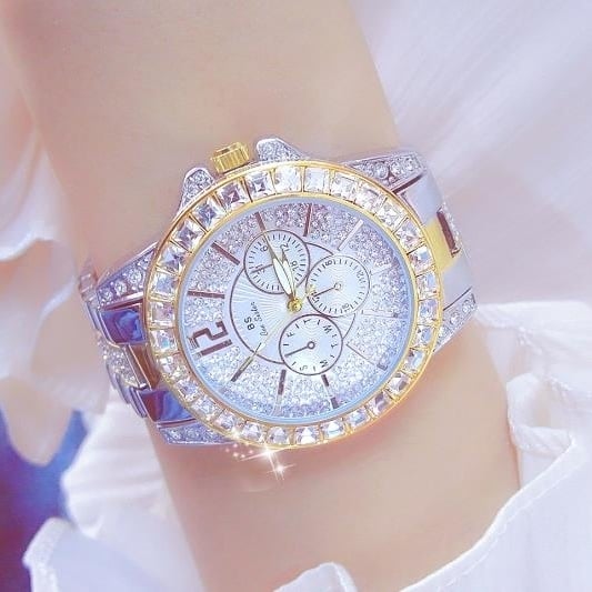 Overseas Popular Luxury Square Diamond Water Diamond Watch Image 4