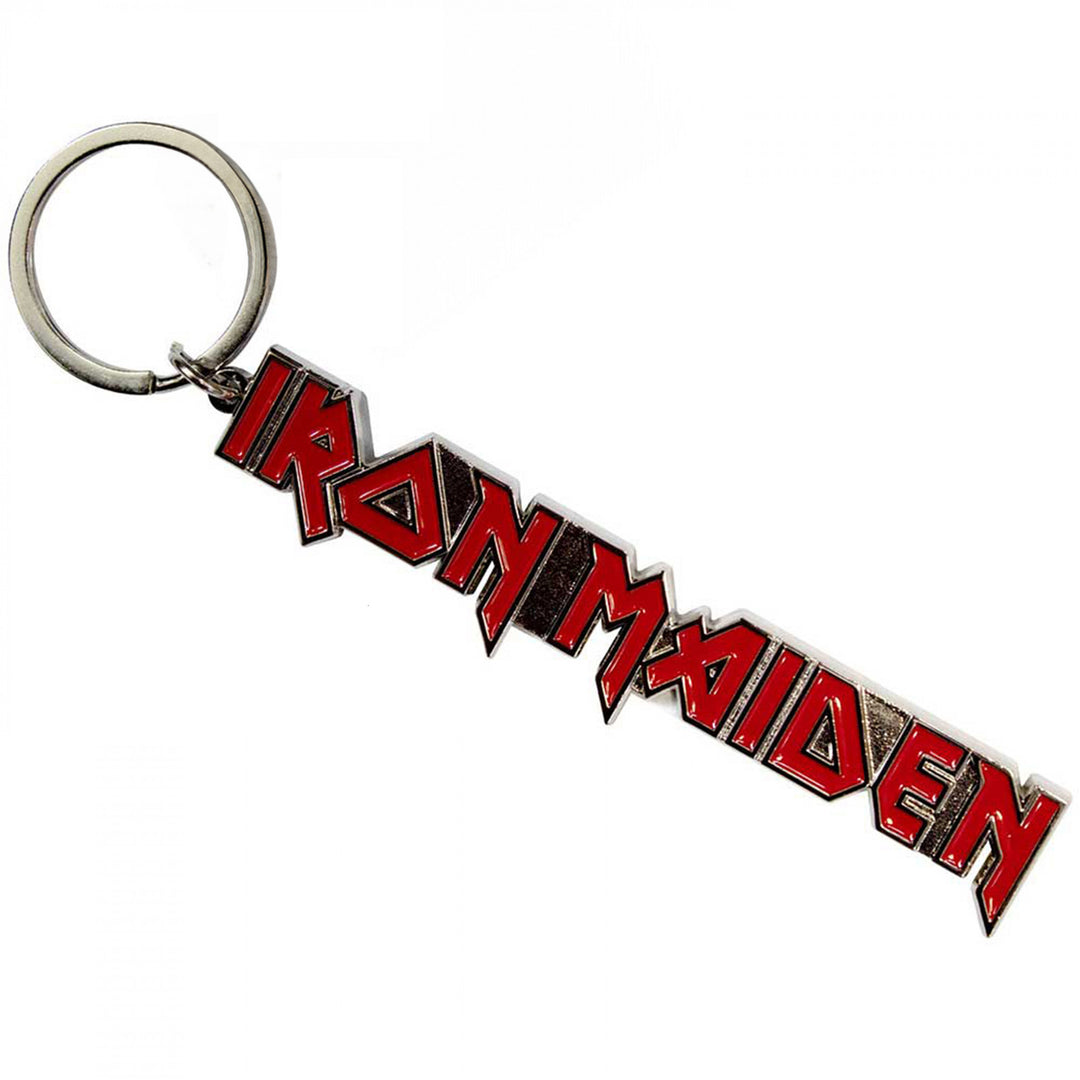 Iron Maiden Text Logo Keychain Image 1