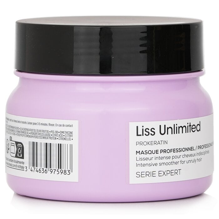 LOreal - Serie Expert - Liss Unlimited Professional Hairmask For Unruly Hair(250ml/8.5oz) Image 2