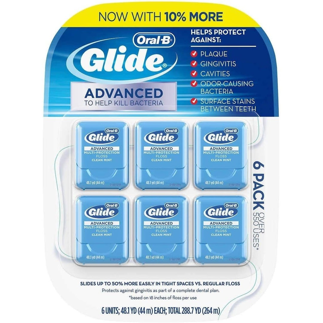 Oral-B Glide Advanced Floss 6 Pack Image 1