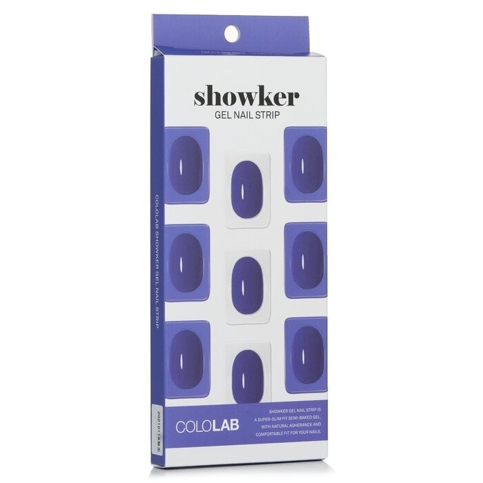Cololab - Showker Gel Nail Strip  CSF412 Denim Blue(1pcs) Image 1