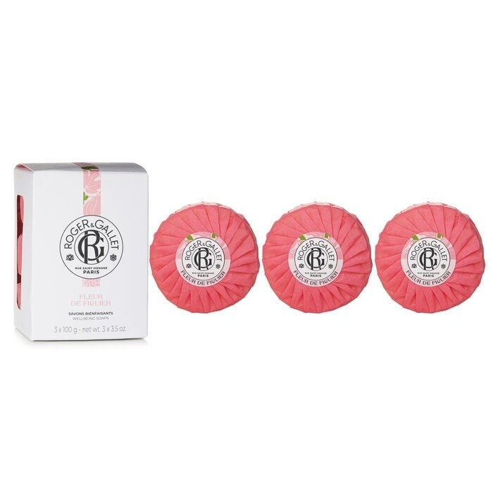 Roger and Gallet - Fig Blossom Wellbeing Soaps Coffret(3x100g) Image 1