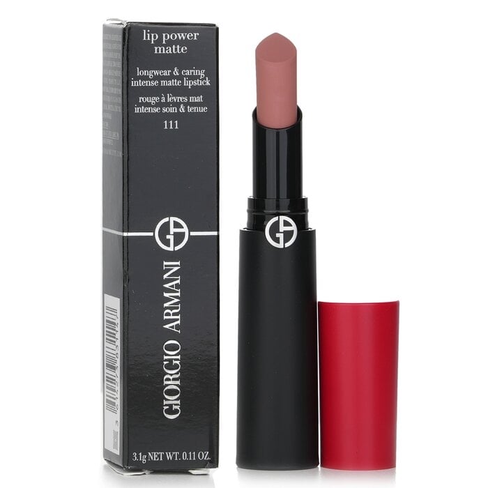 Giorgio Armani - Lip Power Matte Longwear and Caring Intense Matte Lipstick - 111 True(3.1g/0.11oz) Image 1