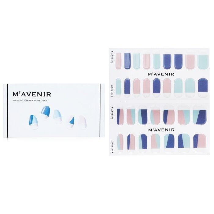 Mavenir - Nail Sticker (Assorted Colour) -  French Pastel Nail(32pcs) Image 1