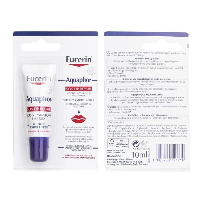 Eucerin - Aquaphor SOS Lip Repair(10ml) Image 2