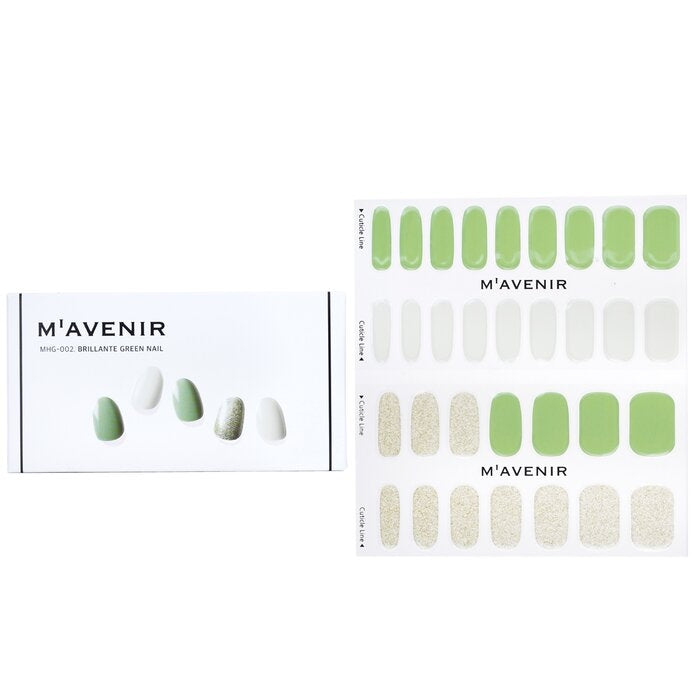 Mavenir - Nail Sticker (Green) -  Brillante Green Nail(32pcs) Image 1