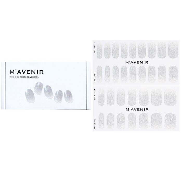 Mavenir - Nail Sticker (Grey) -  Fiesta Silver Nail(32pcs) Image 1