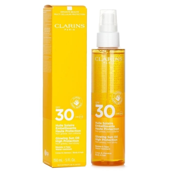 Clarins - Glowing Sun Body Oil High Protection SPF 30(150ml/5oz) Image 2