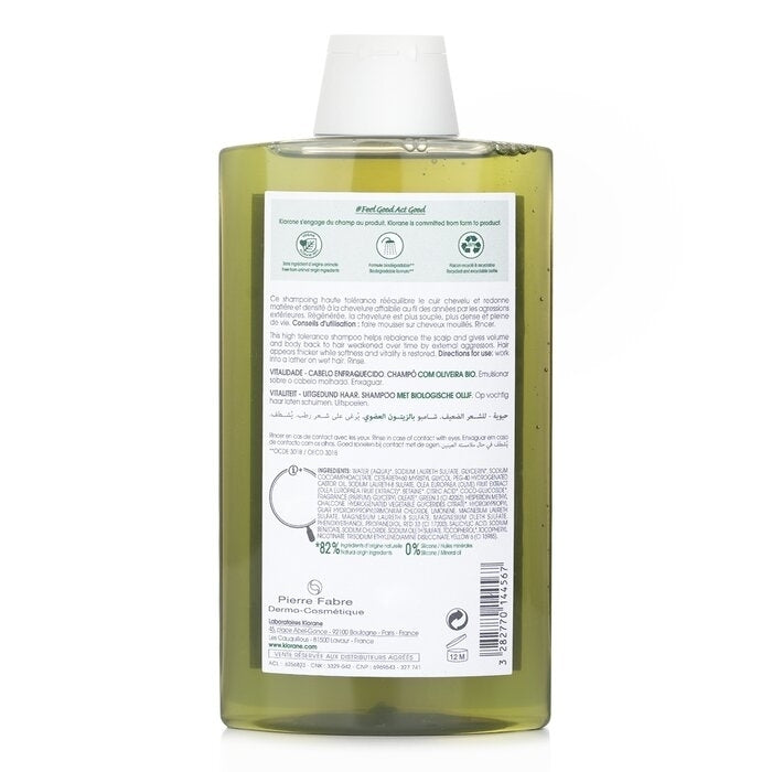 Klorane - Shampoo With Organic Olive (Vitality Age Weakened Hair)(400ml/13.5oz) Image 2