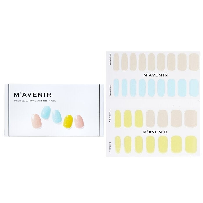 Mavenir - Nail Sticker (Assorted Colour) -  Cotton Candy Fiesta Nail(32pcs) Image 1