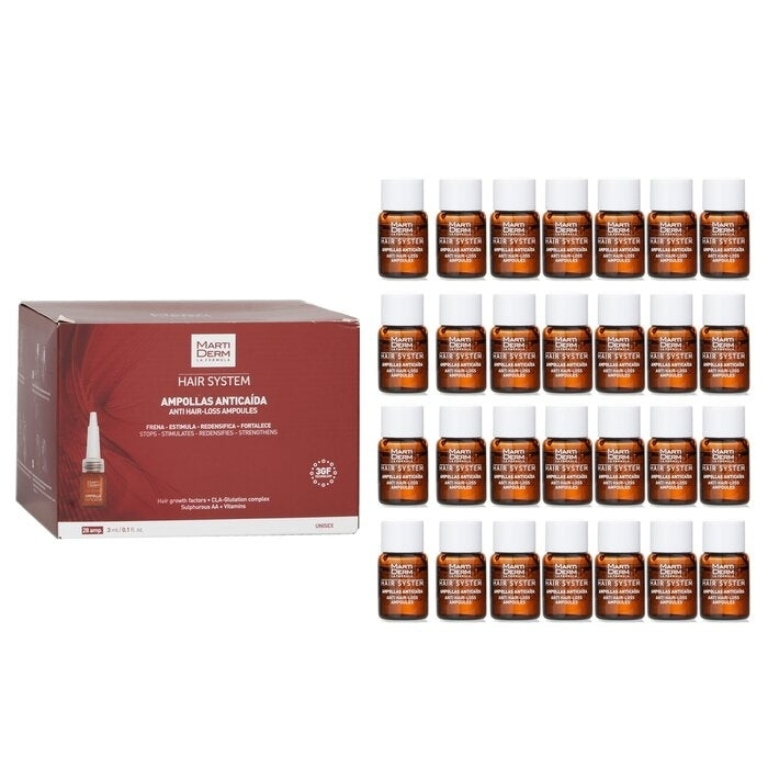 Martiderm - Hair System Anti-Hair Lose Ampoules(28 Ampoulesx3ml) Image 1