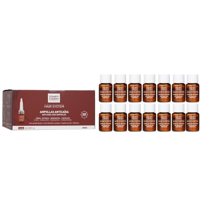 Martiderm - Hair System Anti Hair-Loss Ampoules(14 Ampoulesx3ml) Image 1