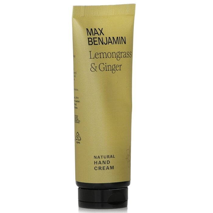 Max Benjamin - Natural Hand Cream - Lemongrass and Ginger(75ml) Image 1