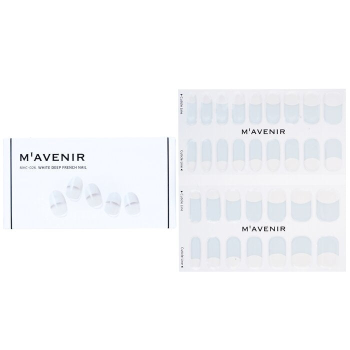 Mavenir - Nail Sticker (White) -  White Deep French Nail(32pcs) Image 1
