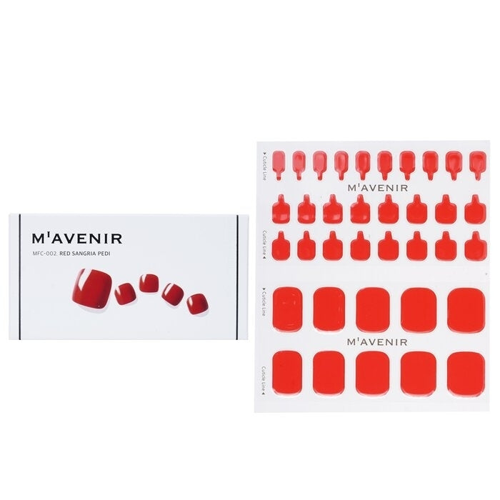 Mavenir - Nail Sticker (Red) -  Red Sangria Pedi(36pcs) Image 1