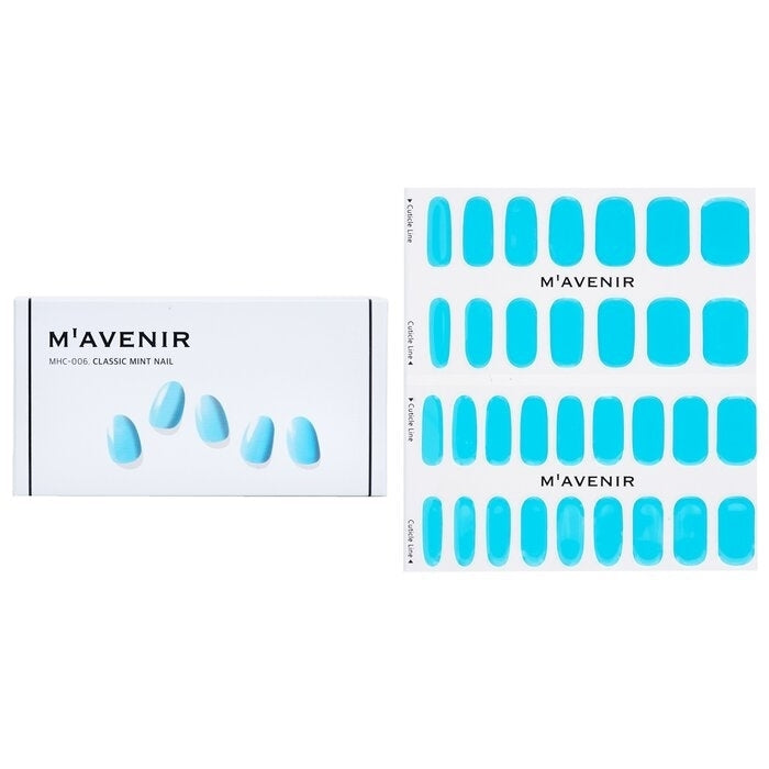 Mavenir - Nail Sticker (Blue) -  Classic Mint Nail(32pcs) Image 1