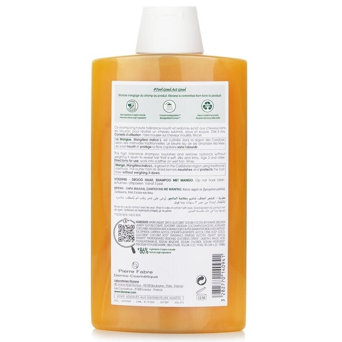 Klorane - Shampoo with Mango (Nourishing Dry Hair)(400ml/13.5oz) Image 2