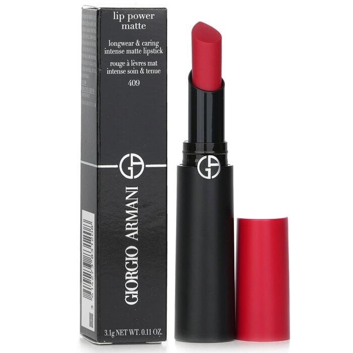 Giorgio Armani - Lip Power Matte Longwear and Caring Intense Matte Lipstick - 409 Electric(3.1g/0.11oz) Image 1